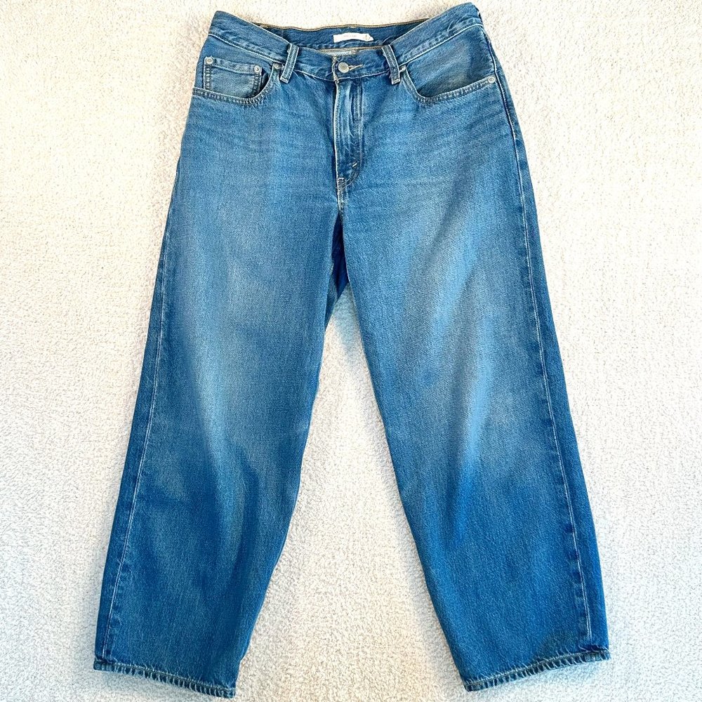 Levis Jeans Womens 28 Blue Baggy Dad Light Wash High Rise Boyfriend Wellthread